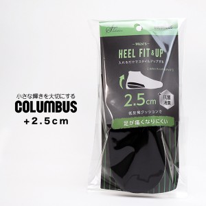 COLUMBUS ハーフインソール シークレット メンズ コロンブス スタイルソリューション カカトフィット アップ 2.5cm 美脚 背が高くなる シ