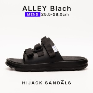HIJACK SANDALS 25.5〜28cm サンダル メンズ ALLEY Blac かっこいい おしゃれ モード系 クール 格好いいビーチサンダル 靴 シューズ スリ