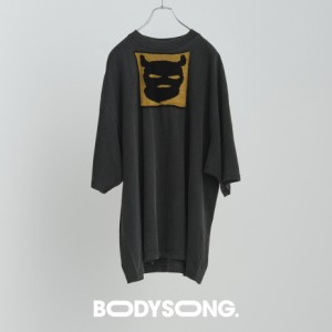 BODYSONG. Tシャツ TEE/POCKET BS240003 半袖 トップス レディース メンズ ユニセックス 綿100％ 国産 日本製 ゆったり 大きめ ワイドシ