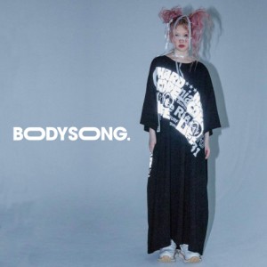 BODYSONG.Tシャツ TEE/MOSTBIG2 BS240012 レディース メンズ ユニセックス 半袖 オーバーサイズ 綿100％ 国産 日本製 大きい 長い ロング