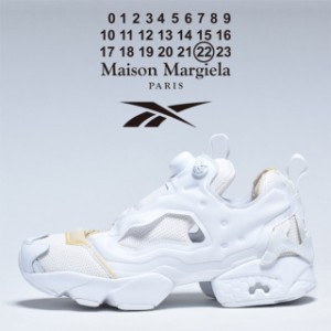 スニーカー ローカット ポンプ ポンプフューリー メンズ 白 ホワイト Maison Margiela メゾンマルジェラ Reebok リーボック