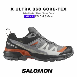 SALOMON 25〜28cm ハイキングシューズ メンズ 蒸れ防止 撥水加工 防水性 アウトドア トレイル シューズ トレイルランニングシューズ 防水