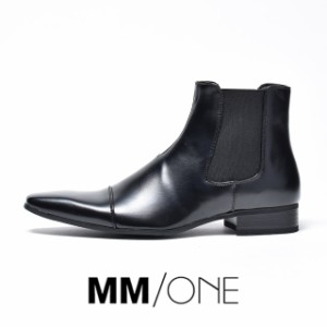 MM/ONE 24.5cm~28cm サイドゴアブーツ メンズ 3E ショートブーツ ビジネスブーツ ブーツ ドレスシューズ ドレスブーツ ビジネスシューズ 