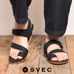 SVEC トングサンダル サンダル メンズ おしゃれ ブランド シュベック ストラップサンダル ベルクロサンダル つっかけ 履きやすい 歩きや