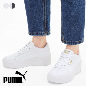 PUMA スニーカー レディース 厚底 厚底スニーカー 黒 ウェッジソール 白スニーカー おしゃれ ブランド CALI WEDGE 脚長 ローカット ロー