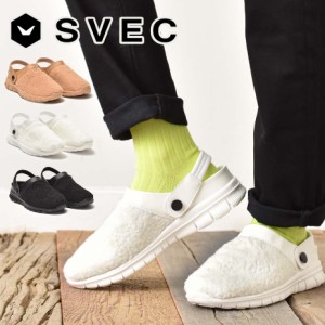 SVEC 2WAYサンダル ユニセックス メンズ レディース 脱げにくい サボサンダル ストラップ 軽量 軽い おしゃれ 可愛い かわいい もこもこ 