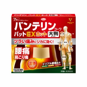 【第2類医薬品】【送料無料】10個セット　バンテリンコーワパット　EX　ホット　大判　7枚 　ばんてりん