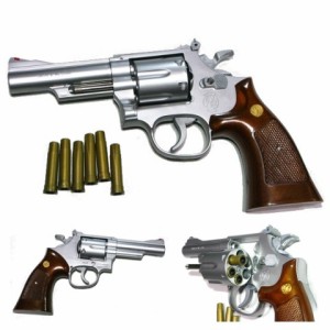 S&W M66 4in .357MAGNUM ウッドタイプグリップ (10歳以上) エアガン [22] クラウンモデル (市)★