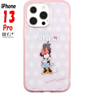 ディズニー iPhone13 Pro ケース イーフィット クリア IIIIfit Clear ミニーマウス DN-878B