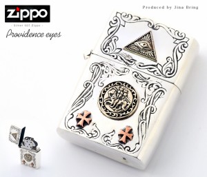 【レビュー投稿で10％ポイント還元】送料無料 本格派 シルバー925 ZIPPO ジッポー ジッポ ライター プロビデンスの目　テンプル教団 クロ