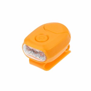 MINIクリップライト　3LED　オレンジ　電池式