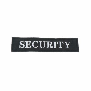 SECURITY　ワッペン　ブラック【ゆうパケット送料無料】