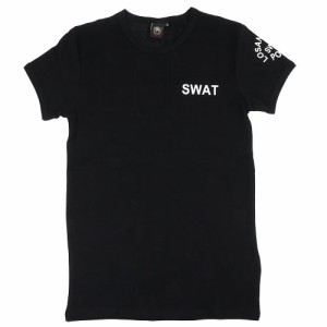 SWAT　半袖Tシャツ　バックプリントあり　ブラック　XXXL【ゆうパケット送料無料】