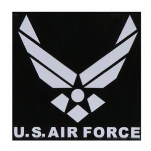 U.S. AIR FORCE　ステッカー　ホワイト【ゆうパケット送料無料】