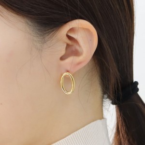 ステンレス ピアス (219) 2個セット 金色 ピアス レディース ステンレス サージカルステンレス 316L 金属アレルギー対応  シンプル おし