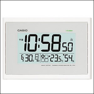 【正規品】CASIO カシオ クロック IDL-100J-7JF 掛け時計
