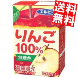 【送料無料】エルビー りんご100％ 125ml紙パック 30本入 (果汁100%ジュース アップルジュース) big_dr