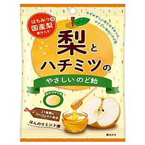【送料無料】扇雀飴本舗 70g梨とハチミツのやさしいのど飴 6袋