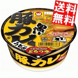 【送料無料】東洋水産 マルちゃん 42g黒いまめ豚カレーうどん（ミニ） 12食入