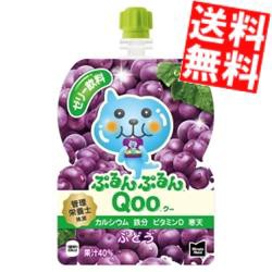 【送料無料】コカコーラ ぷるんぷるんQoo ぶどう味 125gパウチ×60本 (30本×2ケース) 〔クー ミニッツメイド〕[のしOK]big_dr