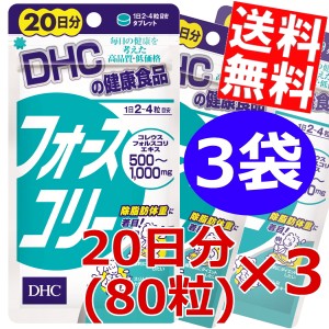 【送料無料3袋セット】DHC フォースコリー 20日分（80粒）×3袋 スマプレ ＤＨＣ サプリメント のしOK big_dr