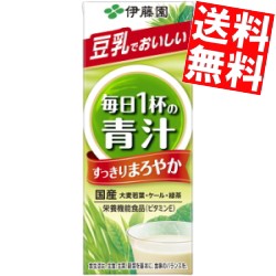 【送料無料】伊藤園 毎日1杯の青汁 まろやか豆乳ミックス 200ml紙パック 24本入 [野菜ジュース]