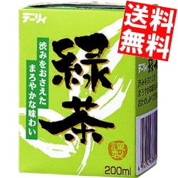 【送料無料】デーリィ 緑茶 200ml紙パック 24本入 【常温保存可能】 南日本酪農協同(株)[のしOK]big_dr