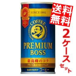 【送料無料】サントリー BOSSボス プレミアムボス 185g缶 60本 (30本×2ケース)