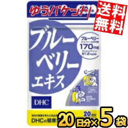 ゆうパケット送料無料 5袋 DHC 20日分 ブルーベリーエキス サプリメント