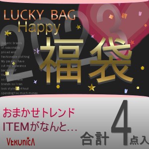 送料無料 レディース ラッキー４点Happyおまかせ福袋/AW/秋冬 春夏 2024福袋 