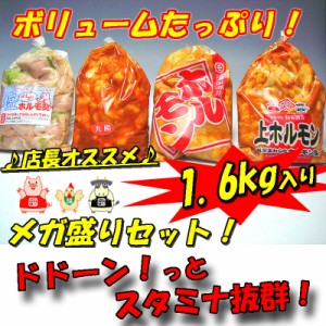 送料無料　店長おすすめ　メガ盛りホルモンセット 焼肉 Ｂ級グルメ 