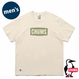 チャムス CHUMS メンズ チャムスロゴTシャツ [CH01-2277 SS24] CHUMS Logo T-Shirt トップス 半袖 クルーネック コットンTee Greige/Khak