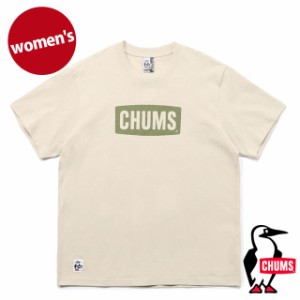 チャムス CHUMS レディース チャムスロゴTシャツ [CH11-2277 SS24] CHUMS Logo T-Shirt トップス 半袖 クルーネック コットンTee Greige/