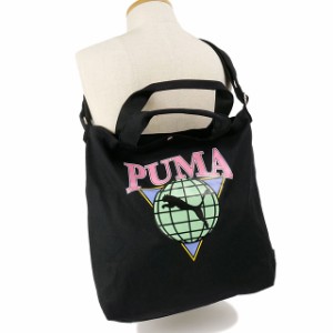 プーマ PUMA 14L 帆布トートバッグ（COTTON） [J20302 SS24] メンズ・レディース 鞄 ショルダーバッグ ワンショルダー 2WAY BLACK
