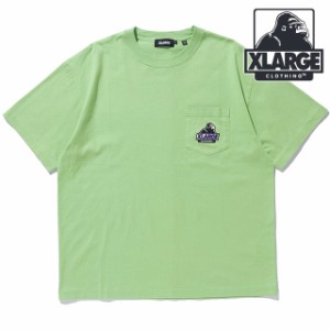 エクストララージ XLARGE メンズ スランテッド OG ショートスリーブ ポケットTシャツ [101242011004 SU24] SLANTED OG S/S POCKET TEE x-