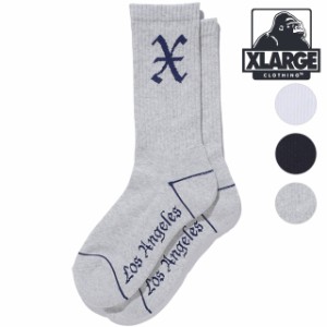 エクストララージ XLARGE メンズ エックスロゴソックス [101242054003 SU24] X LOGO SOCKS x-large エックスラージ 靴下 クルー丈 フリー