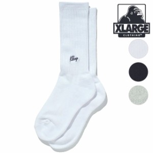 エクストララージ XLARGE メンズ スモールロゴ EMB ソックス [101242054011 SU24] SMALL LOGO EMB SOCKS x-large エックスラージ 靴下 ク