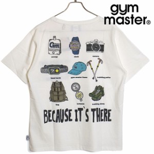 ジムマスター GYM MASTER メンズ 5.8oz T/Cドライ CLIMB MOUNTAIN Tee [G333729-01 SU24] トップス 半袖Tシャツ ホワイト 【メール便可】