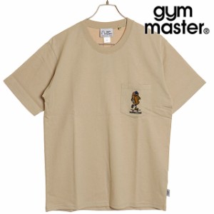 ジムマスター GYM MASTER メンズ 7.4oz ホットドッグ刺繍ポケットTee [G321703-31 SU24] トップス 半袖Tシャツ ベージュ 【メール便可】