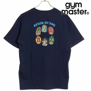 ジムマスター GYM MASTER メンズ 7.4oz STUCK ON YOU刺繍Tee [G321707-59 SU24] トップス 半袖Tシャツ ネイビー 【メール便可】