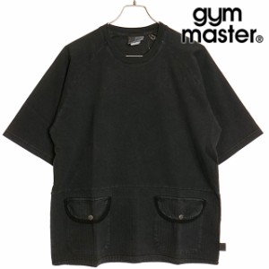 ジムマスター GYM MASTER メンズ 天竺×リップストップ ピグメントTee [G333784-05 SU24] トップス 半袖Tシャツ ブラック