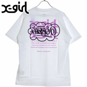 エックスガール X-girl レディース ヘイズ ショートスリーブTシャツ [105242011045 SS24SPOT] X-girl × HAZE S/S TEE トップス 半袖 エ