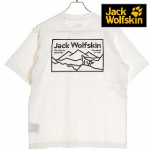 ジャックウルフスキン Jack Wolfskin JP ラインアートウルフ ショートスリーブTシャツ [5034051-5055 SS24] JP LINEART WOLF SS T メンズ