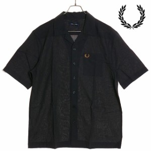 フレッドペリー FRED PERRY メンズ ライトウェイト テクスチャー リビアカラーシャツ [M7762-297 SS24Q2] LIGHTWEIGHT TEXTURE REVERE CO