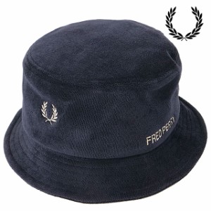 フレッドペリー FRED PERRY タオリングデュアルブランデッド バケットハット [HW7678-608 SS24Q2] TOWELLING DUAL BRANDED BUCKET HAT メ