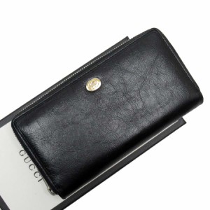 GUCCI グッチ 575988 ラウンドファスナー長財布 ブラック 14054 ユニセックス【中古】 g2022a