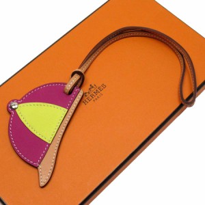 HERMES エルメス パドックボンベイ チャーム パープル×ライム×テリキュート 14064 ユニセックス【中古】 h28181f