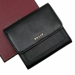 BALLY バリー 札入れ カードケース ブラック×ベージュ 14054 ユニセックス【中古】 h28523f