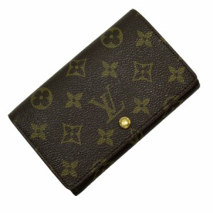 LOUIS VUITTON ルイ ヴィトン ポルトモネ ビエ トレゾール M61730 二つ折り財布 ブラウン 14057 ユニセックス【中古】 h28603a