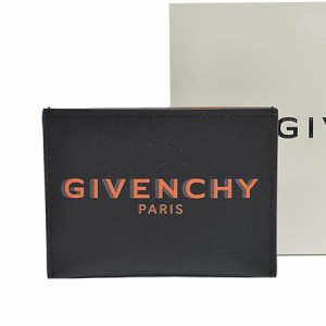 GIVENCHY ジバンシィ カードケース パスケース ブラック×オレンジ 14054 メンズ【中古】 r9229f